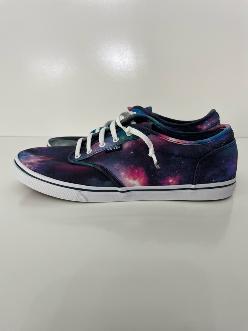 Vans Purple Milky Way Galaxy Low-Top Skater Sneakers Womens 8.5 Streetwear